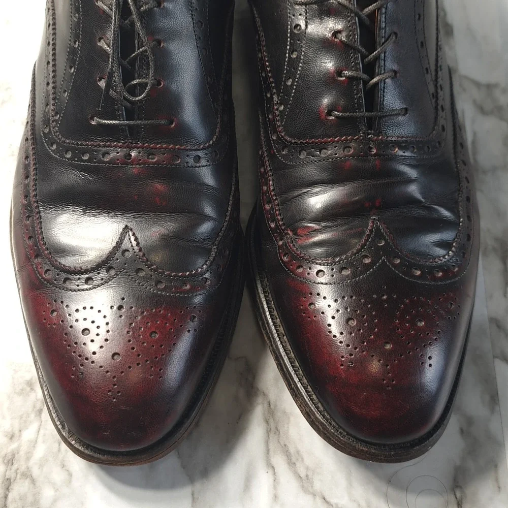 Johnston & Murphy Heritage 1850 Men Oxfords Dress Shoes Office 10 1/2 Cordovan‎